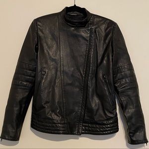 Bod & Christensen Leather Moto Jacket - size 6